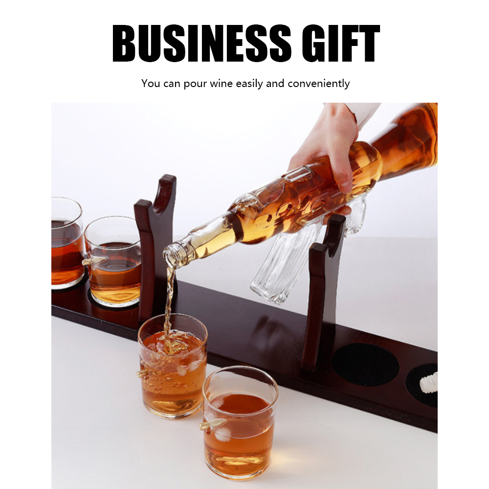 Birthday gift AK47 gun-shaped whisky decanter